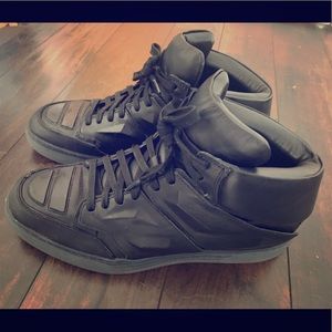 Designer black sneakers